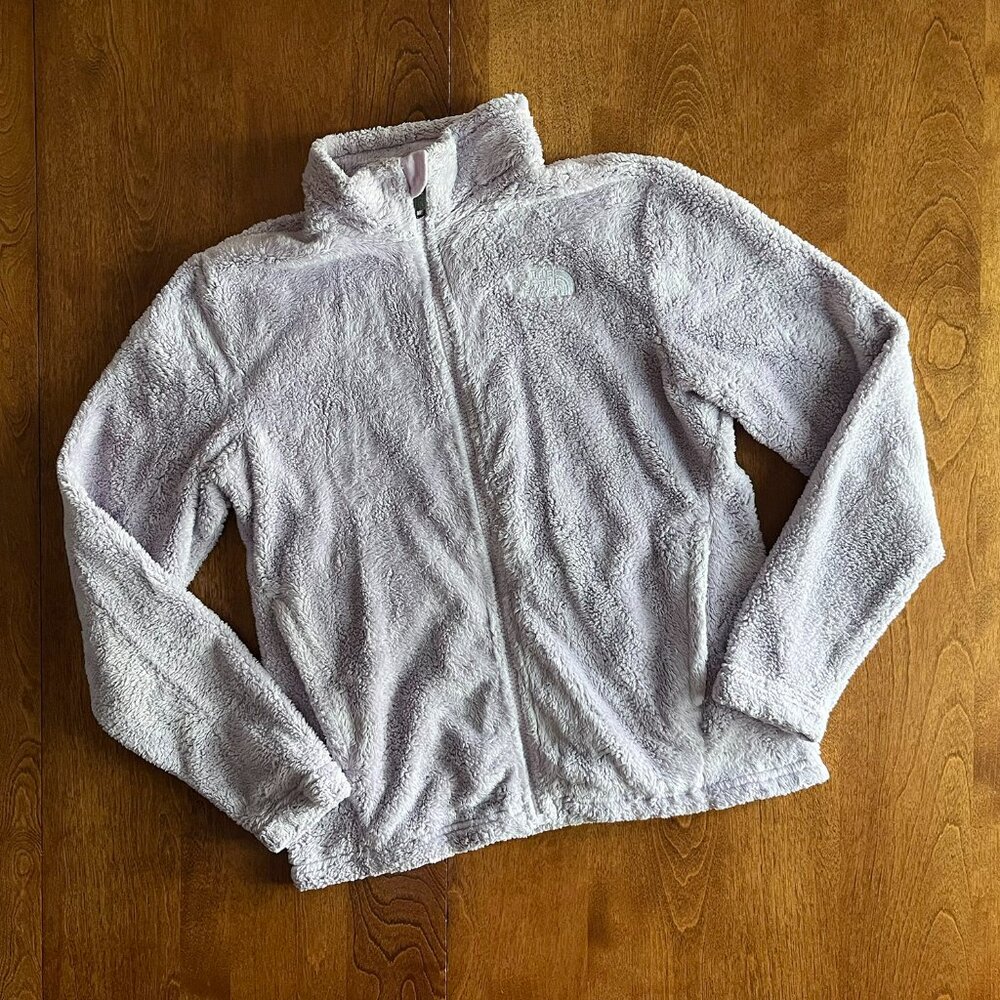 The North Face pale lavender fleece jacket L 12